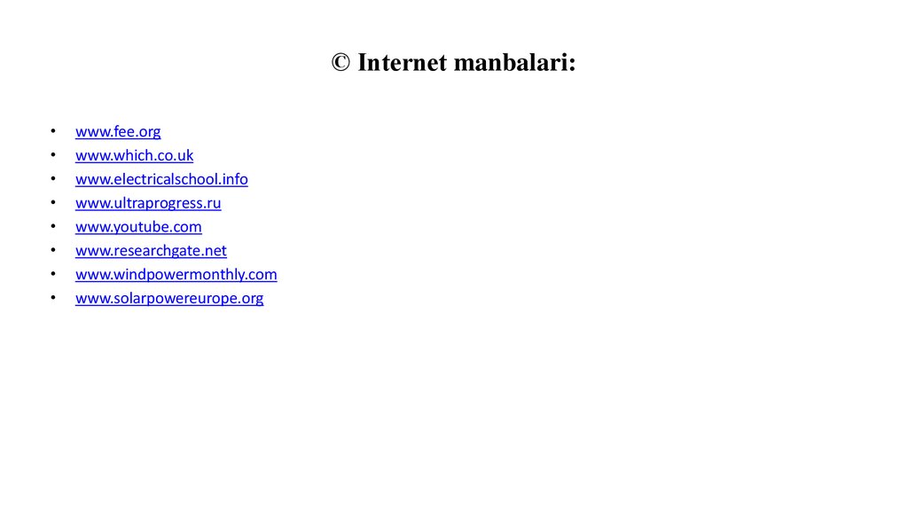 © Internet manbalari: