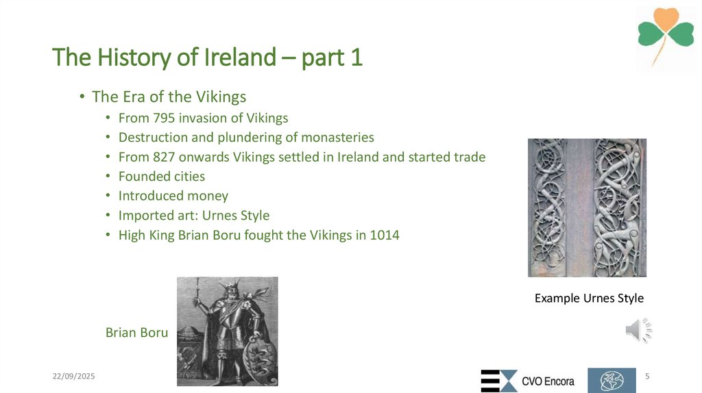 The History of Ireland – part 1