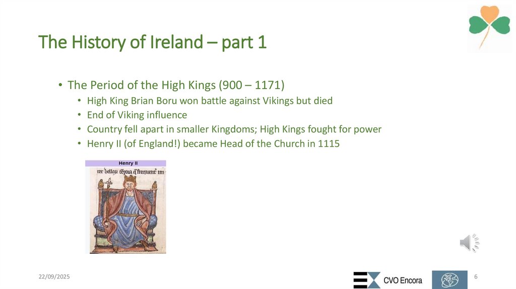 The History of Ireland – part 1