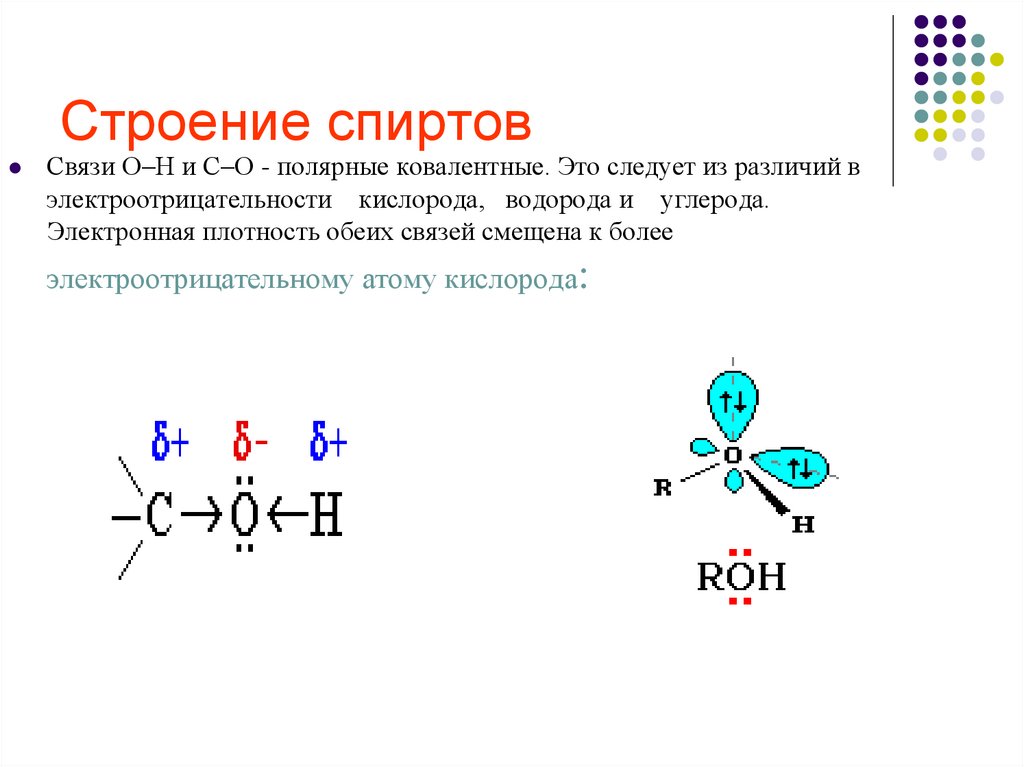 Строение спиртов