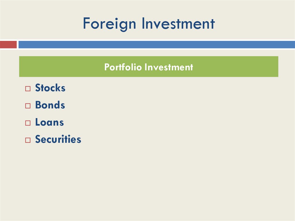 Foreign Investment