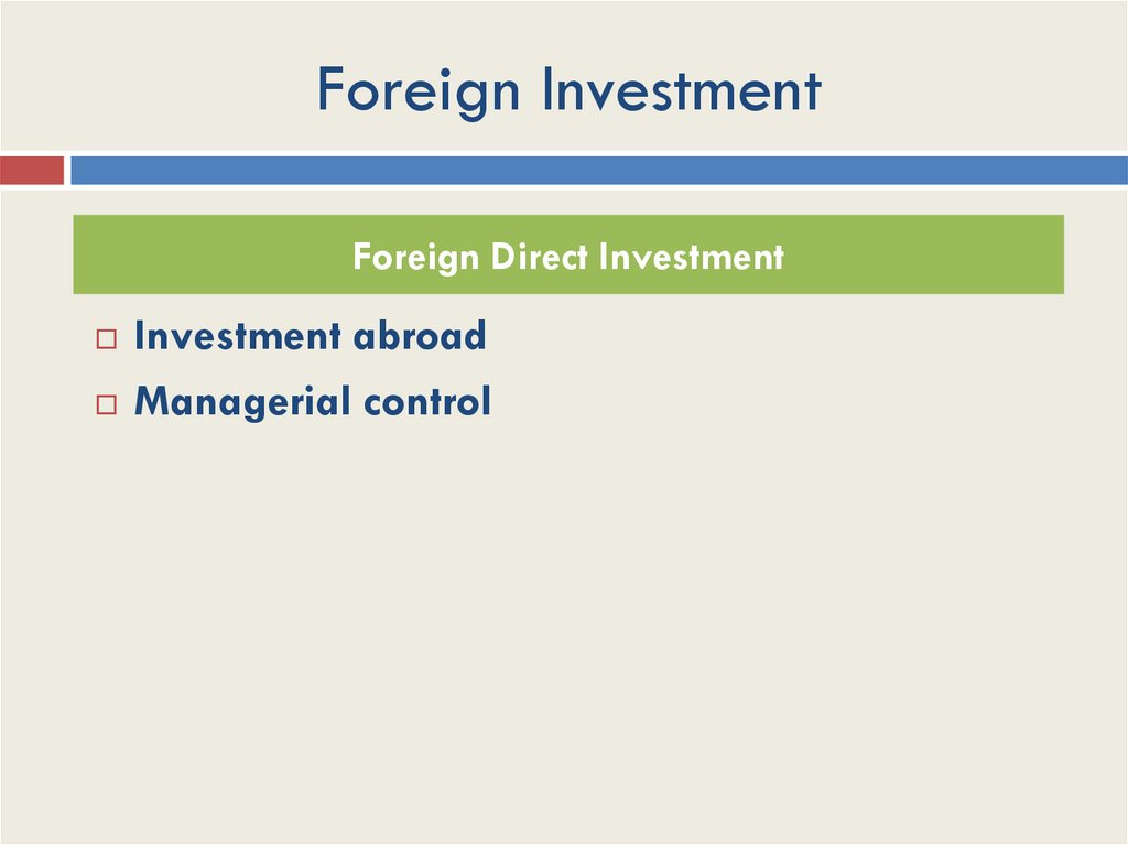 Foreign Investment