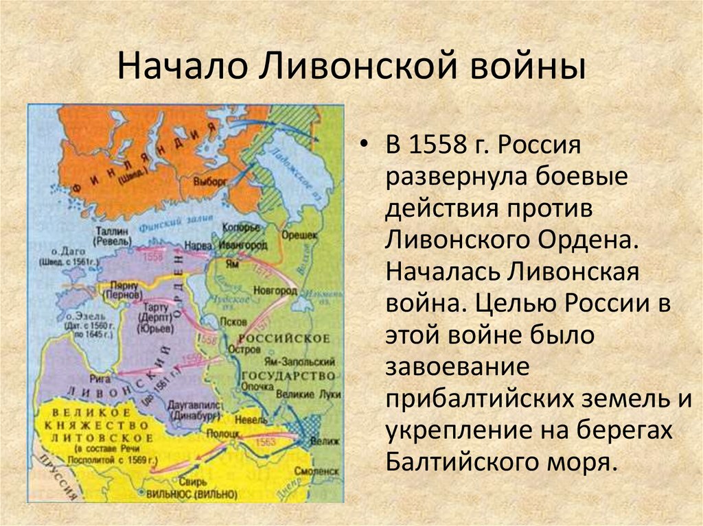 Начало Ливонской войны