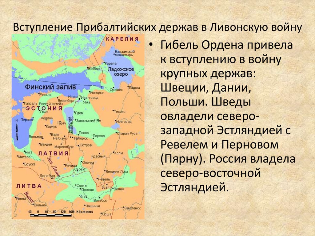 Вступление Прибалтийских держав в Ливонскую войну
