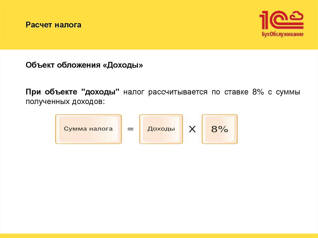 Расчет налога