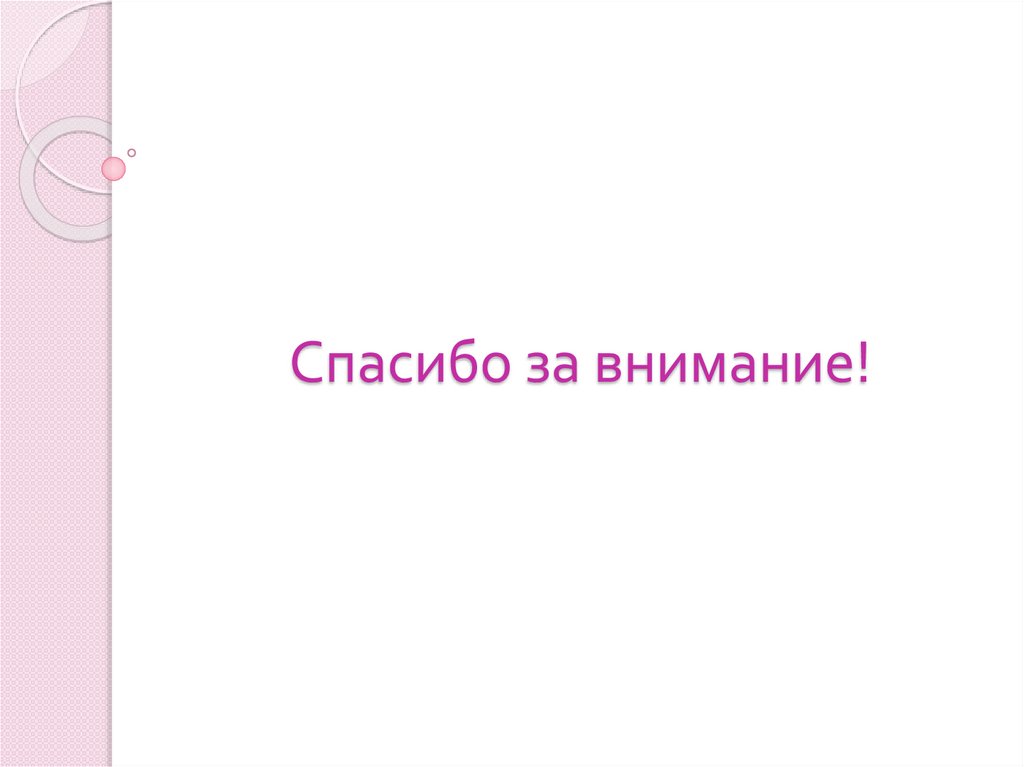 Спасибо за внимание!