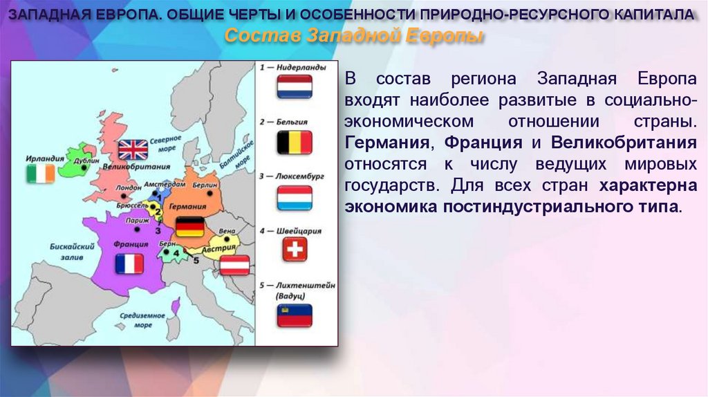 Состав Западной Европы