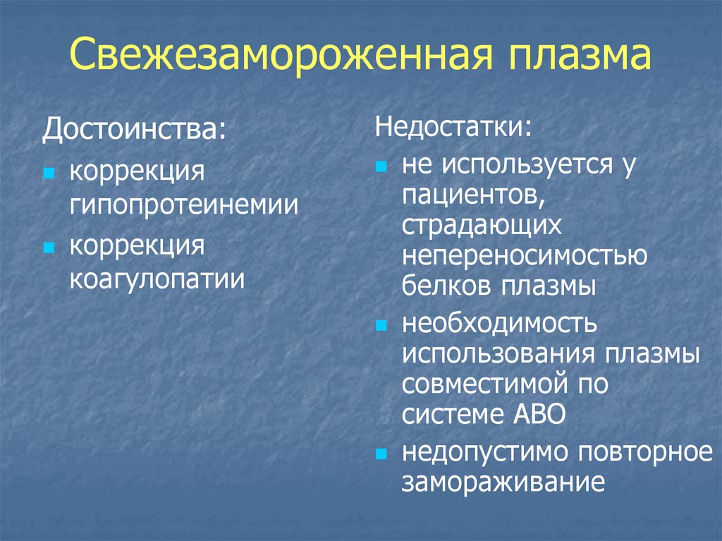 Свежезамороженная плазма