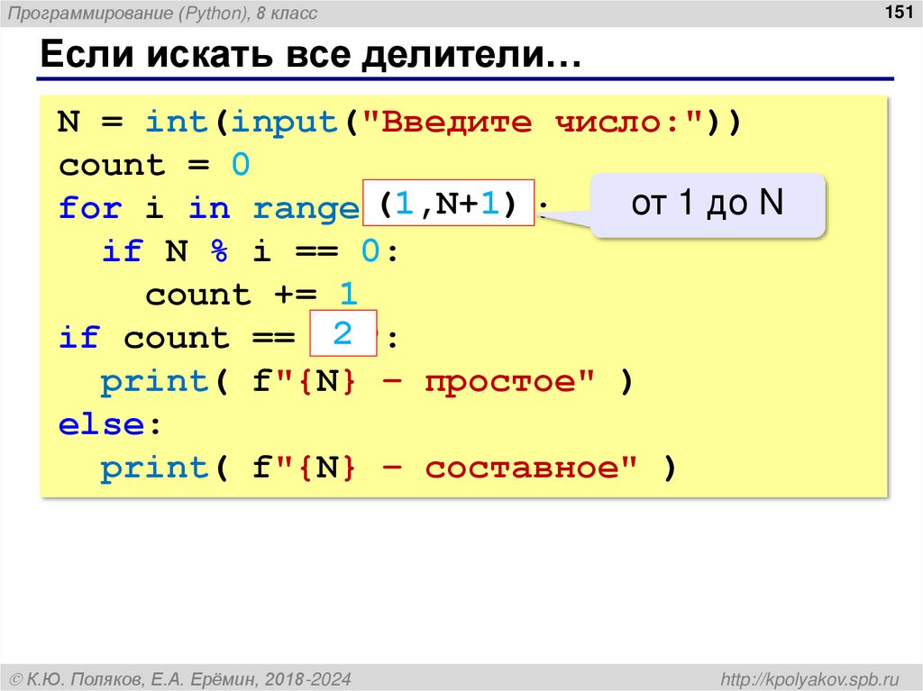 Если искать все делители…