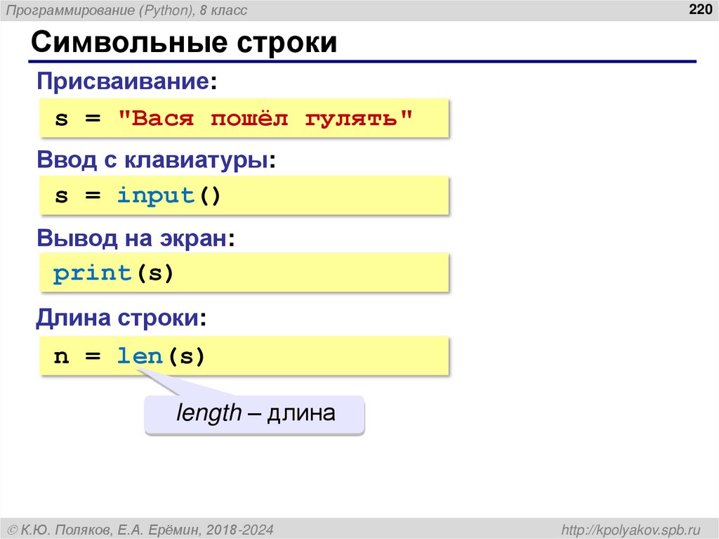 Что такое символьная строка?