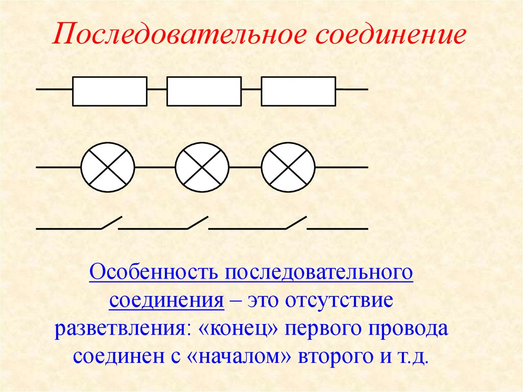 Последовательное соединение