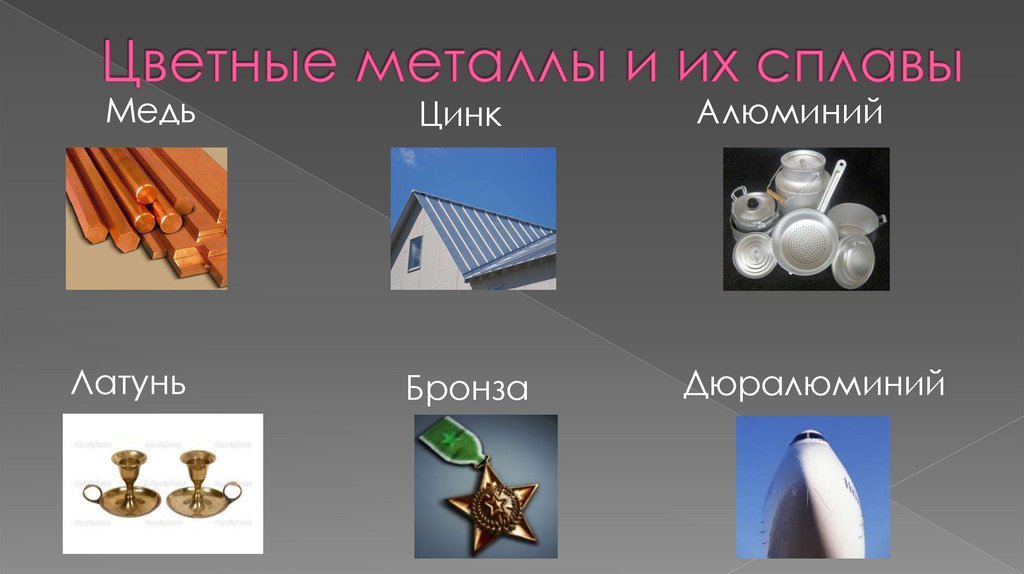 Цветные металлы и их сплавы