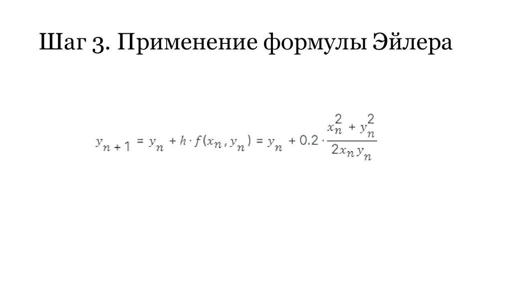 Шаг 3. Применение формулы Эйлера