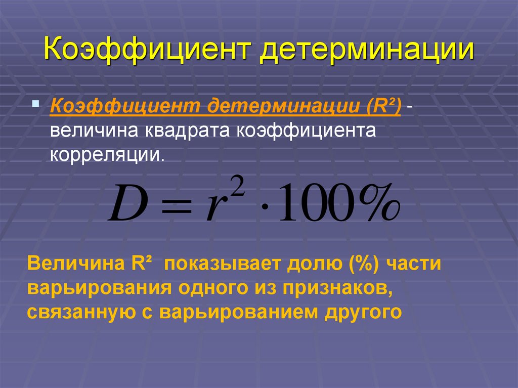 Коэффициент детерминации