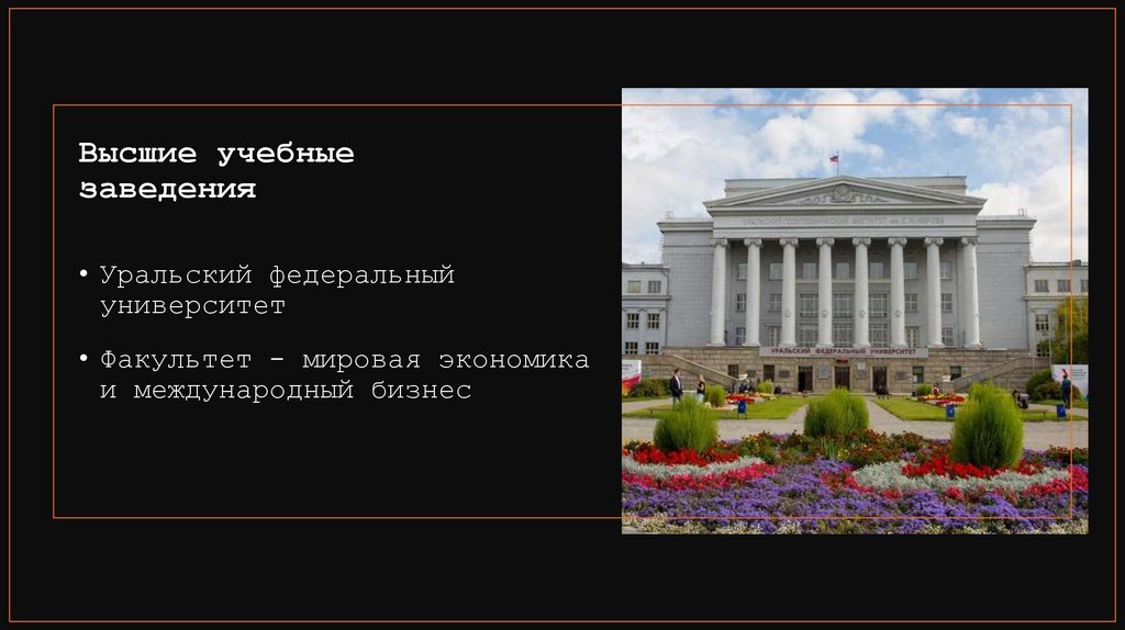 Высшие учебные заведения