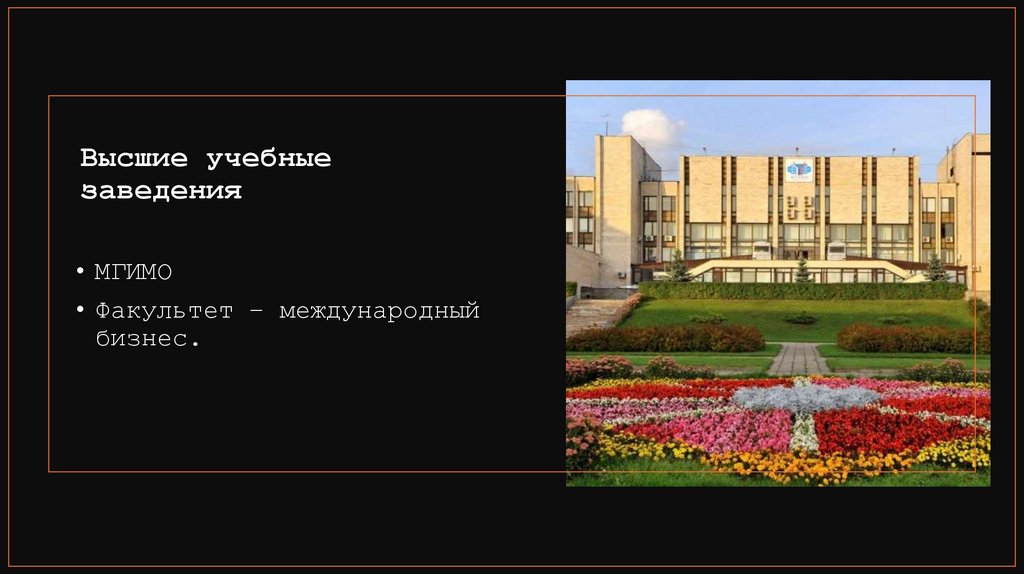 Высшие учебные заведения