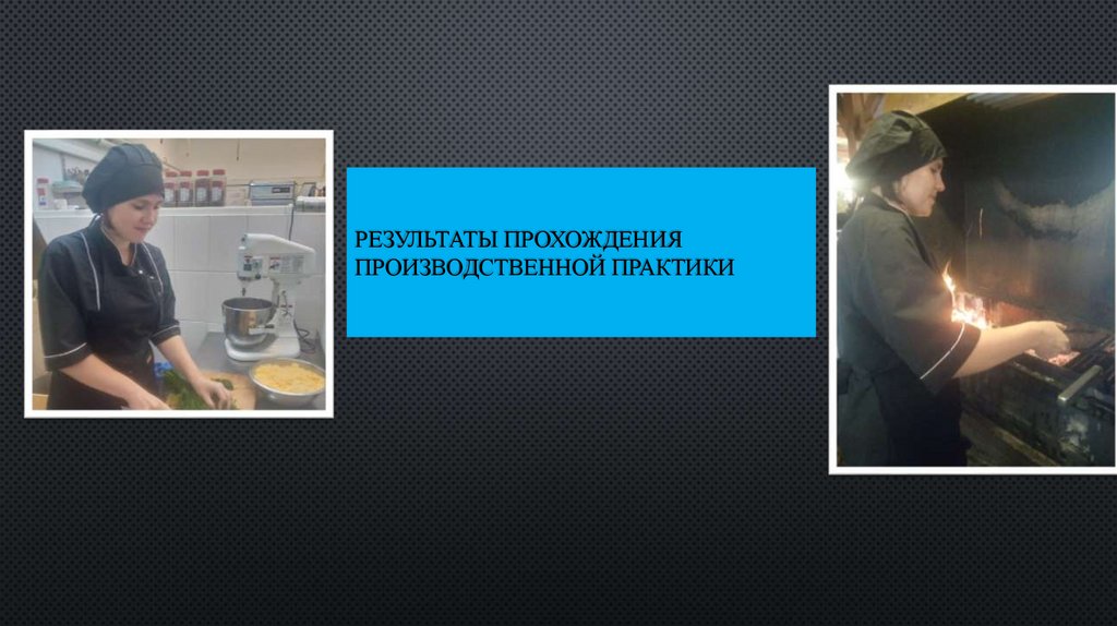 Результаты прохождения производственной практики