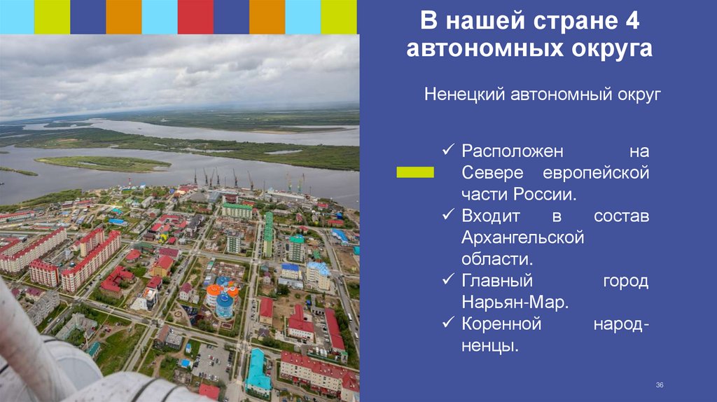 В нашей стране 4 автономных округа