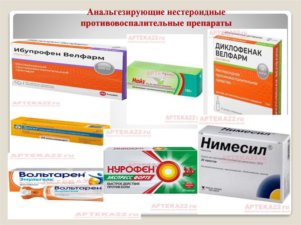 Анальгезирующие нестероидные противовоспалительные препараты