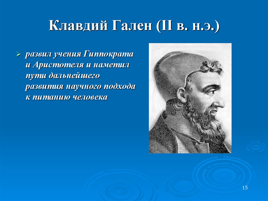 Клавдий Гален (II в. н.э.)