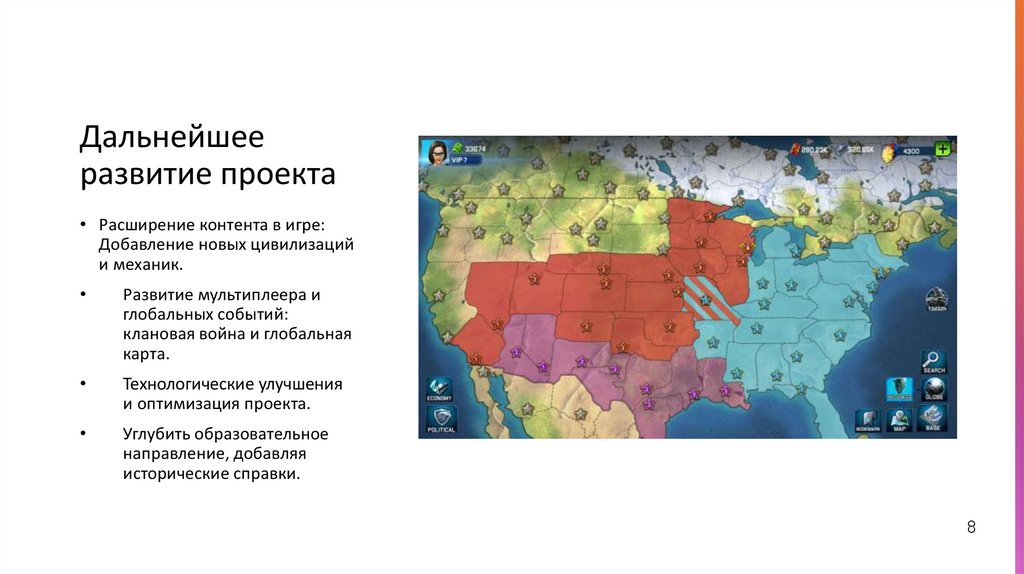 Дальнейшее развитие проекта
