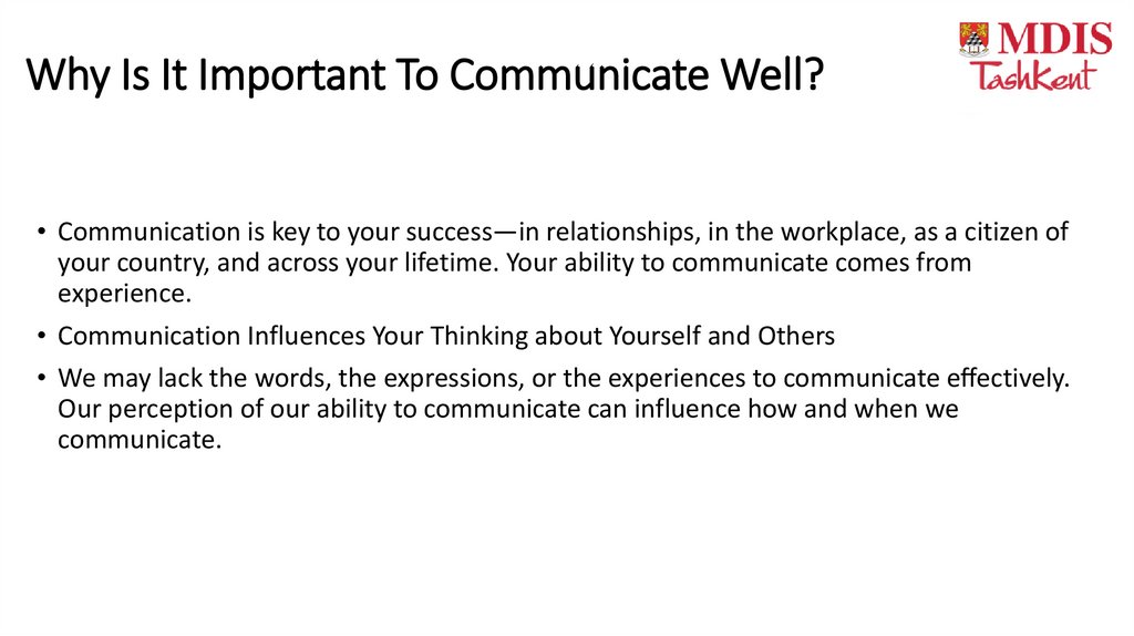 Why Is It Important To Communicate Well?