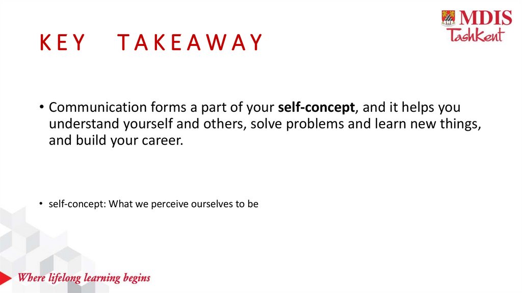 K E Y T A K E A W A Y