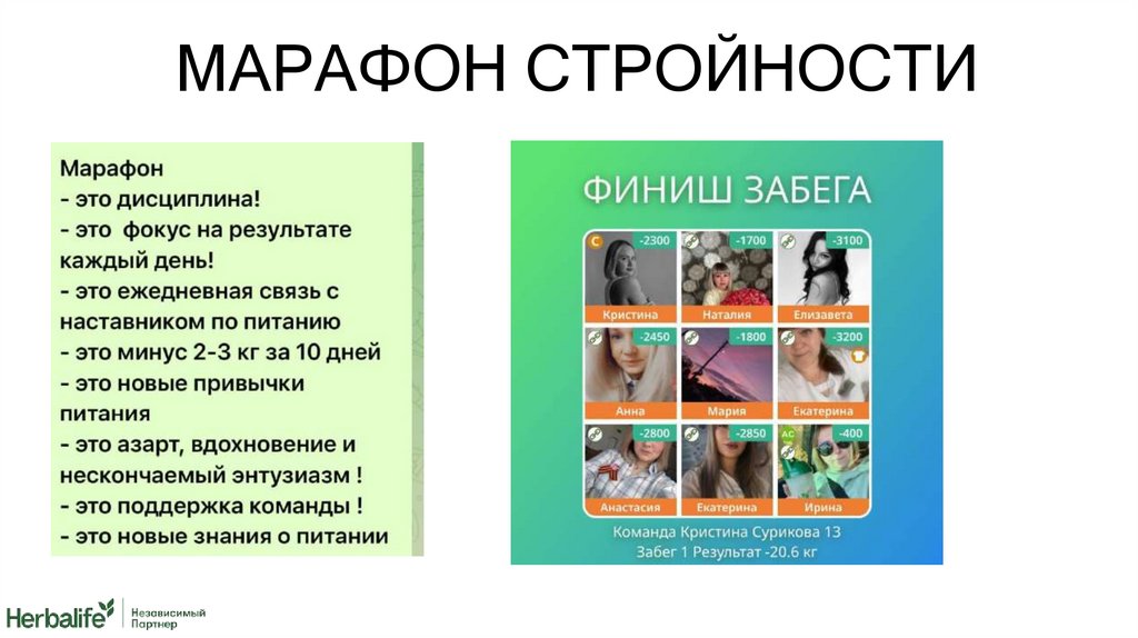 МАРАФОН СТРОЙНОСТИ