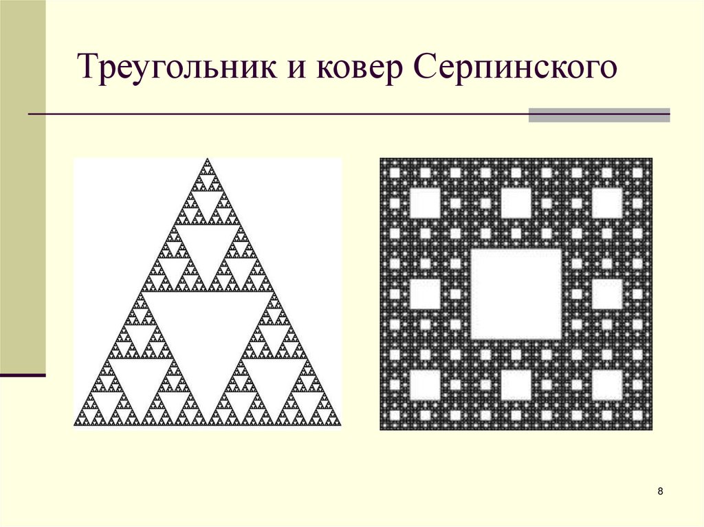 Треугольник и ковер Серпинского