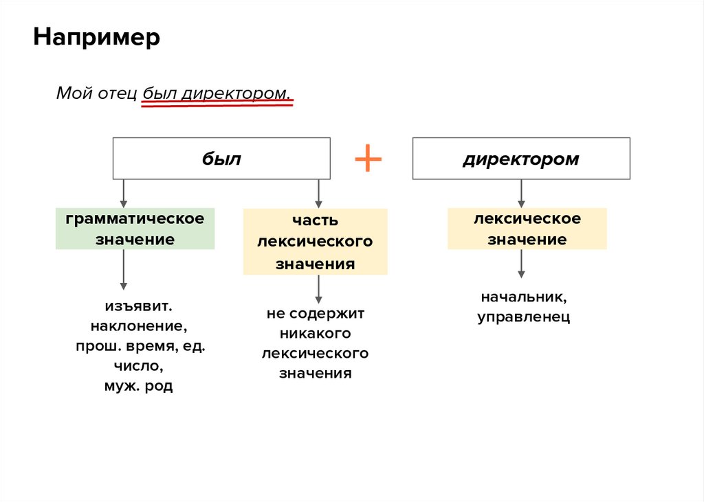 Мой отец был директором.