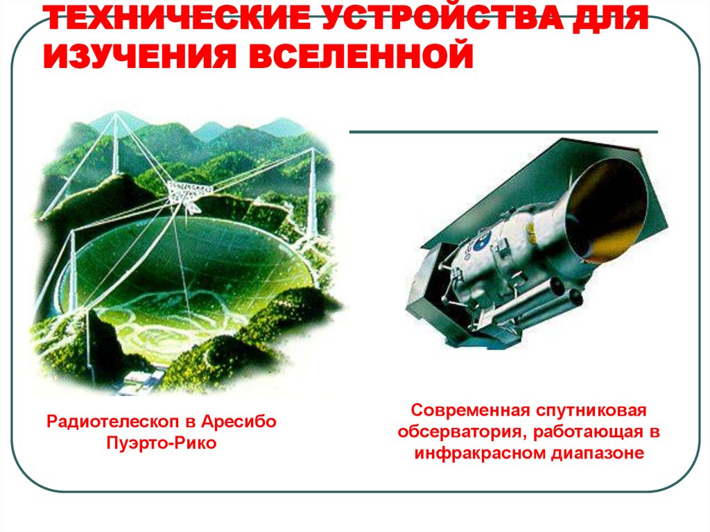 ТЕХНИЧЕСКИЕ УСТРОЙСТВА ДЛЯ ИЗУЧЕНИЯ ВСЕЛЕННОЙ