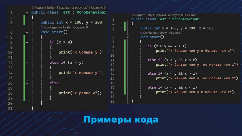 Примеры кода