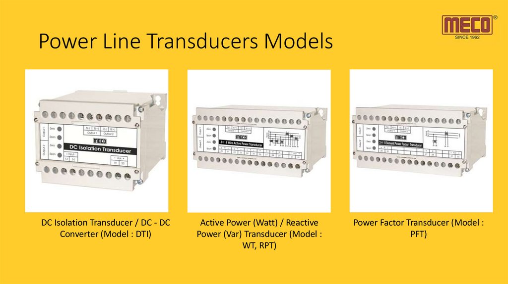 Power Line Transducers Models