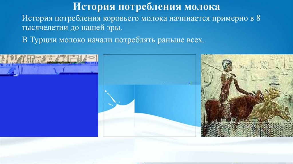 История потребления молока
