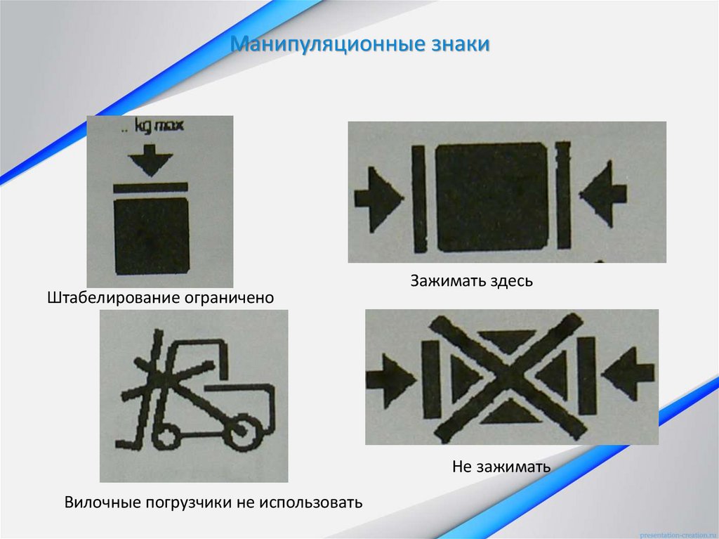 Манипуляционные знаки