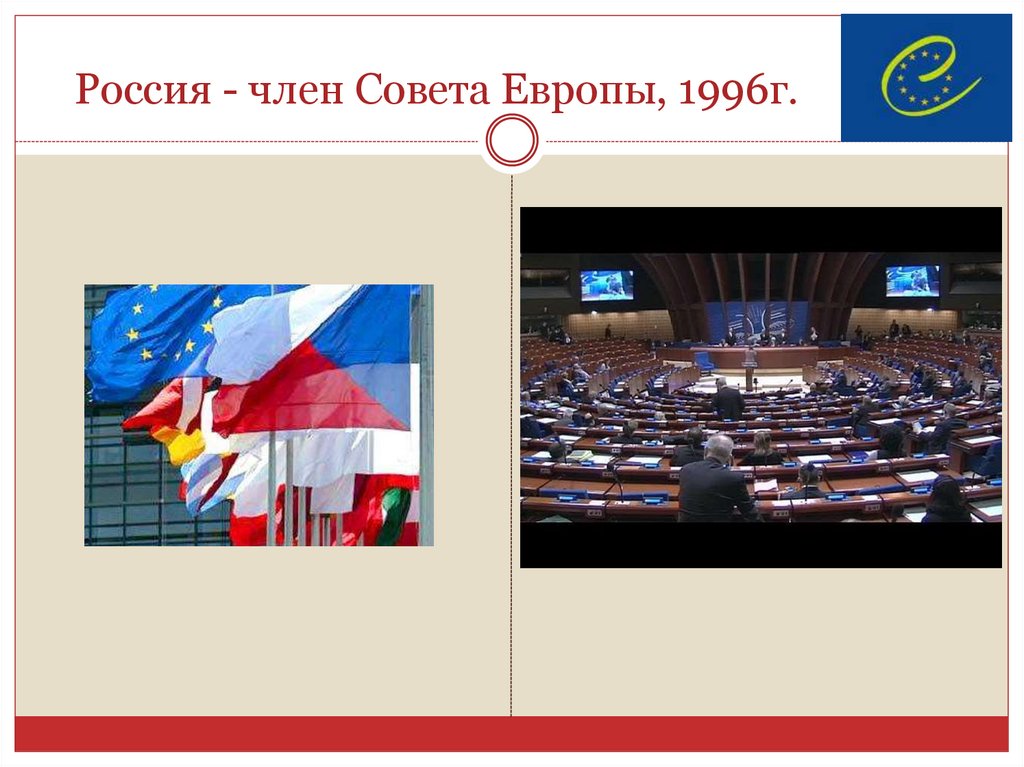 Россия - член Совета Европы, 1996г.