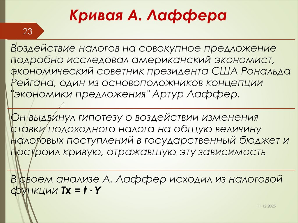 Кривая А. Лаффера