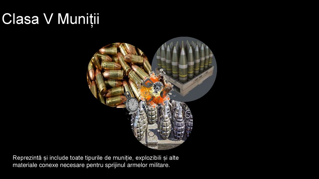 Clasa V Muniții