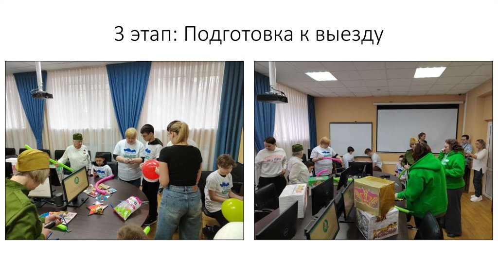 3 этап: Подготовка к выезду