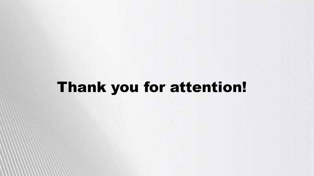 Thank you for attention!