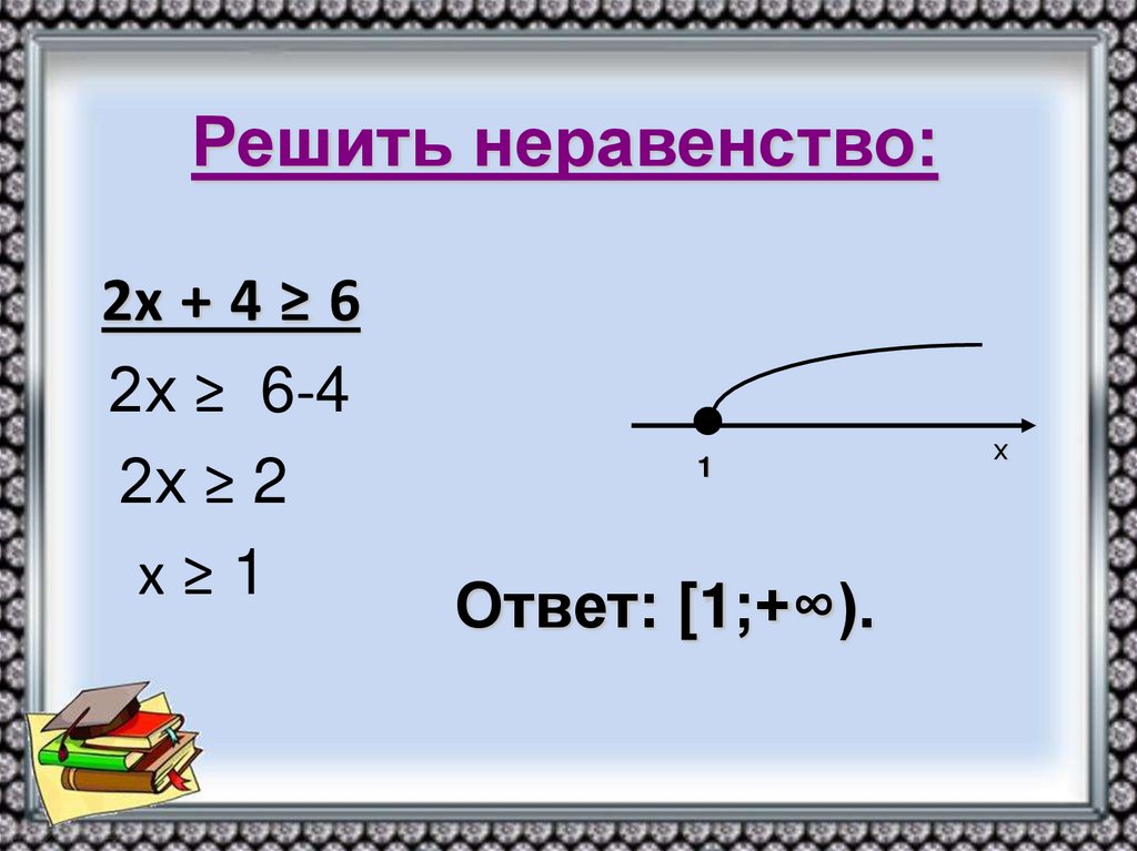 Решить неравенство: