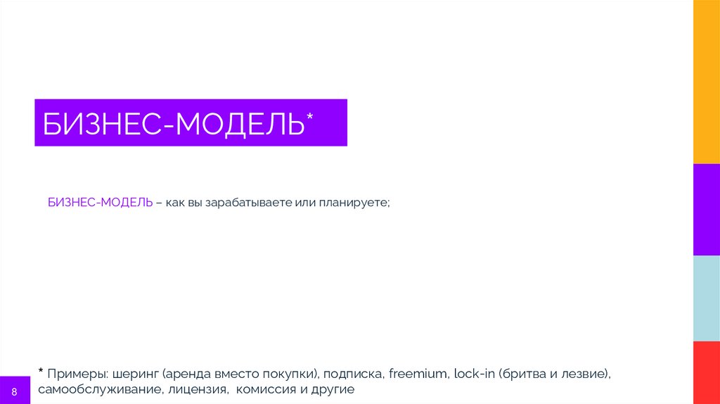 БИЗНЕС-МОДЕЛЬ*