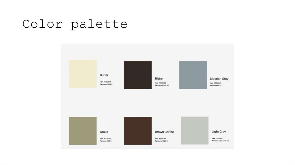 Color palette