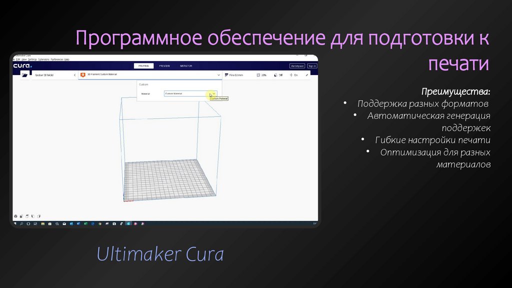 Программное обеспечение для подготовки к печати