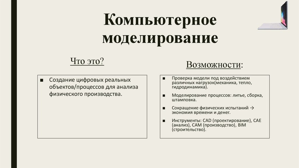 Компьютерное моделирование