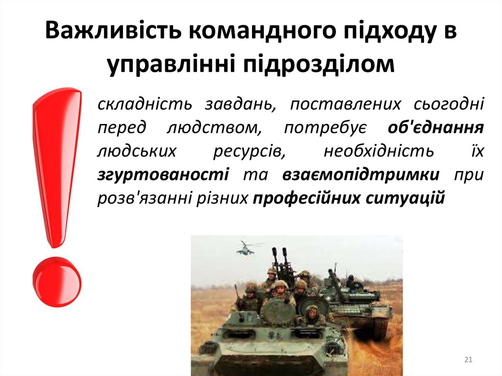Важливість командного підходу в управлінні підрозділом