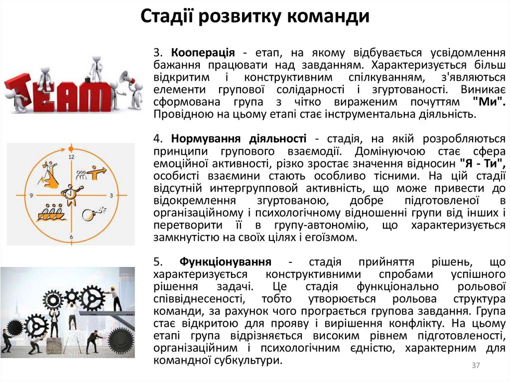 Стадії розвитку команди