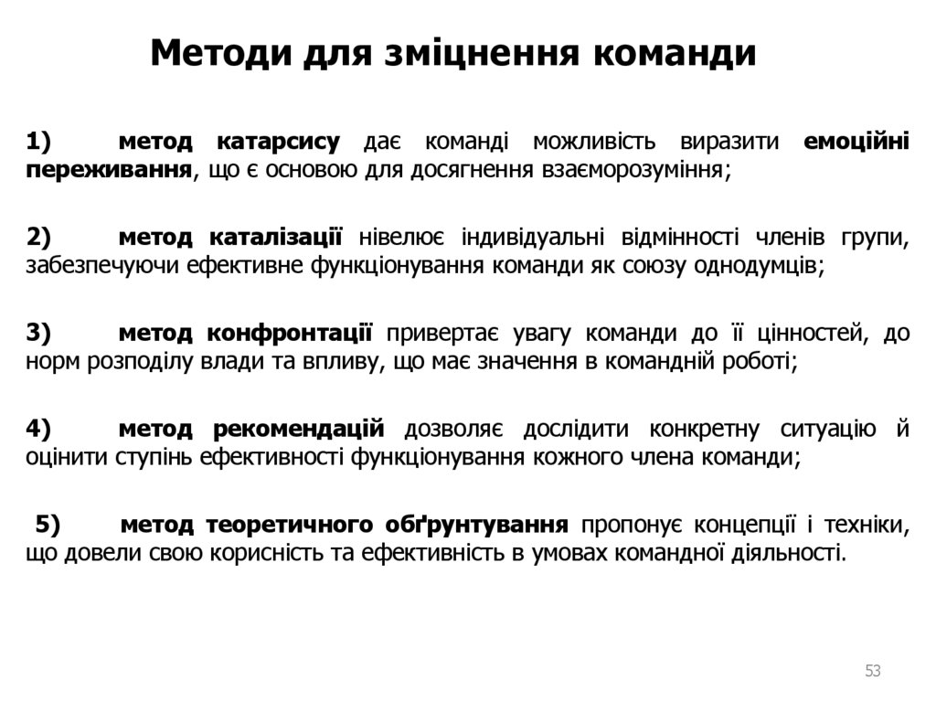 Методи для зміцнення команди