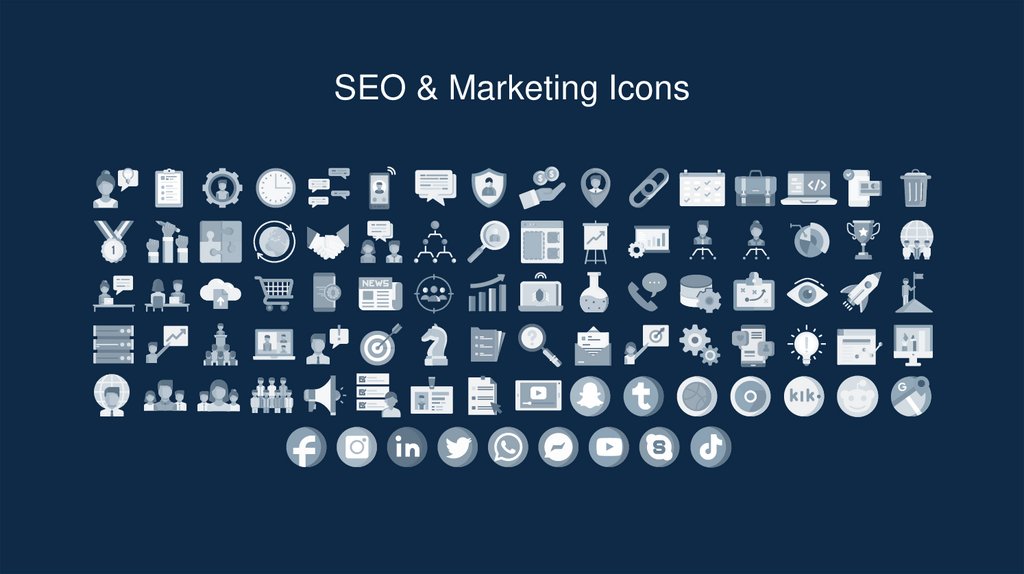 SEO & Marketing Icons