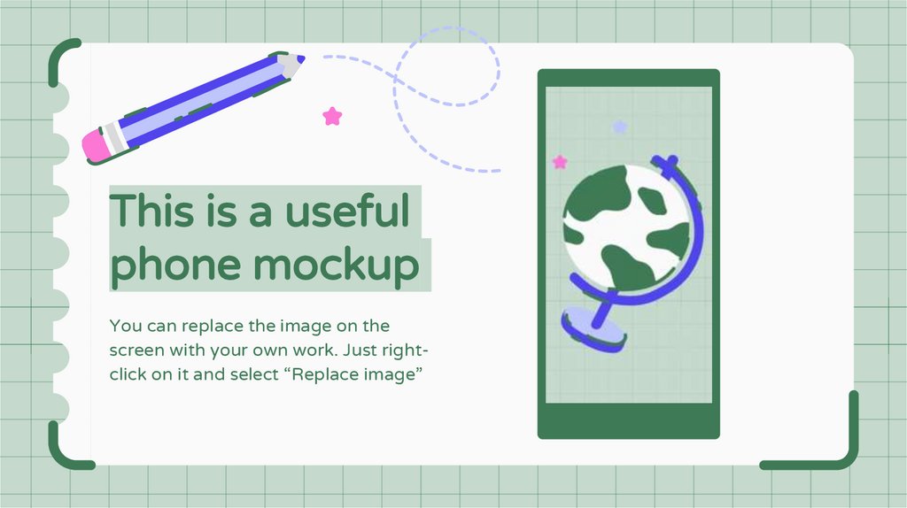 This is a useful phone mockup